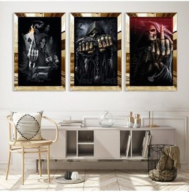 Resim Ölüm Meleği Gold Pleksili Mdf Tablo 