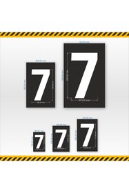 Resim isgtabelam 13x20 Cm/kompozit / Yedi (7) Rakamı Boyama Şablonu 