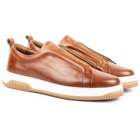Resim ZERBAY Kamet Casual Hakiki Deri Erkek Ayakkabı, Günlük Ayakkabı, Sneakers Taba 