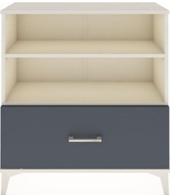 Resim Arges Şifonyer 2 Raflı Tek Çekmeceli 88x30x96 Aytaşı-antrasit Aytaşı 