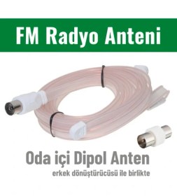 Resim IRENIS Tuner, Müzik Sistemi için FM Radyo Anteni Seti (erkek/dişi) 