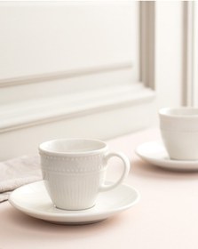 Resim Madame Coco Soleil 2 'li Kahve Fincan Seti Fınc000000005990ml-beyaz 