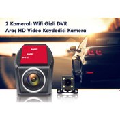 Resim UQ-HD5809D Ios ve Androıd Uyumlu Mobil Dvr Wi-Fi Çift Kameralı Araç Kayıt Cihazı 