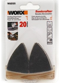 Resim Worx Wa2121 Çok Amaçlı Raspalama Makinası İçin 34x34mm 20adet 80kum Cırtlı Universal Parmak Zımpara Kâğıdı Fr Wa2121 