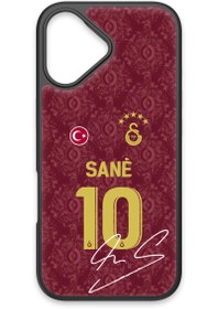 Resim Galatasaray Leroy Sane 3. Forma İmzalı Cam Telefon Kılıfı - iPhone 17 