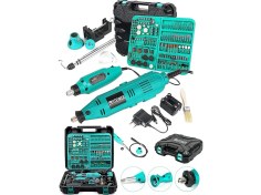 Resim Alman 400 Watt 352 Parça 6 Kademe Devir Ayarlı Hobi Gravür Seti Mini Taşlama 