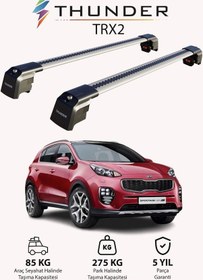 Resim Kıa Sportage 2016-2021 Trx2 Thunder Carrier Kilitli Ara Atkı Taşıyıcı Tavan Barı Siyah 