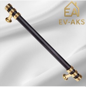 Resim Reis Kulp Nesli Model Alüminyum Metal Dolap Çekmece Kulpu Siyah Gold 
