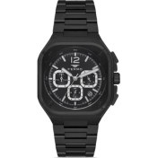 Resim Ferro FM11497AWT-G Quartz Çelik Siyah 42 mm Erkek Kol Saati 