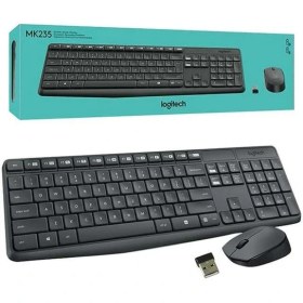 Resim Logitech MK235 Kablosuz Q Klavye Mouse Seti 
