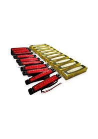 Resim Ahmet Otomotiv Sanel 10 Adet 6 Ledli Kırmızı Parmak Led 12v Lamba Basamak Aydınlatma 