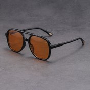 Resim CLOG Retro Turuncu Kare Tam Çerçeveli Gözlük - Metal ve Asetat Çerçevesi, PC Lensleri, Bağımsızlık Günü ve Şükran Günü Süslemesi için Mükemmel Parti Gözlüğü 