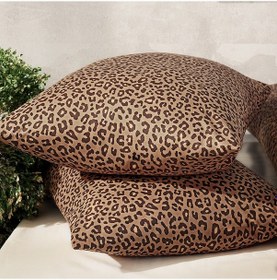 Resim Coté Blanc Leopar %100 Pamuk 2'Li Yastık Kılıfı 