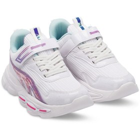 Resim Slazenger NOELA Kız Çocuk Sneaker Ayakkabı Beyaz / Fuşya 