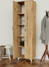 Resim Hediyeler Kapında 5 Raflı Çok Amaçlı Banyo Dolabı Kiler Balkon Erzak Dolabı 