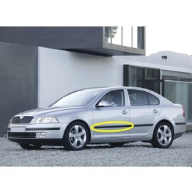 Resim Skoda Octavia 2 A5 2005-2008 Sol Ön Kapı Koruma Çıtası 1Z0853515C 