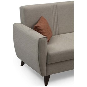 Resim Minarmobilya Zaden Üçlü Koltuk - Bej 