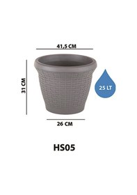 Resim Serinova Hasır Saksı 25 Lt 01804961 