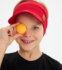 Resim Babygiz Erkek UV Korumalı Katlanabilir Üstü Açık Yumuşak Siperli %100 Pamuklu Penye Tenis Vizör Şapka 