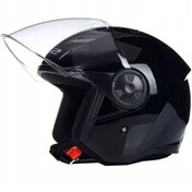 Resim LS2 Airflow 2 Parlak Siyah Açık Motosiklet Kaskı 