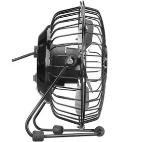 Resim Everest Siyah Masaüstü Metal Siyah Usb Fan Mini Vantilatör 