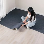 Resim 40cmX200cm/15in*78in Boyutlarında 40'lı Rulo DIY Halı, DIY Kaymaz Ev Halısı, Kesilip Yeniden Kullanılabilir, Yapışkanlı Kendinden Yapışkanlı Halı, Merdiven Matı, Koridor Matı 