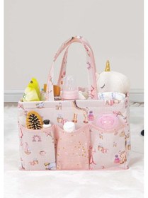 Resim Bebek Bakım Çantası, Pembe, 30 X 20 X 21 Cm Desenli Çok Renkli 