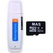 Resim Teltree Slowmoose 32gb Mini Usb Dijital Ses Kaydedici, Taşınabilir Ses Kayıt Cihazı 