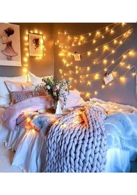 Resim 100 Ledli Fişli Led, Dekor Lambası 10m Günışığı Led Gün Işığı 