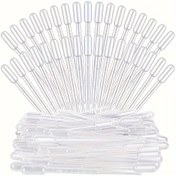 Resim 100 Adet Plastik Transfer Pipeti, Tek Kullanımlık Plastik Pipetler, Esansiyel Yağlar İçin Uygun, Ev Kullanımı ve DIY Sanat 