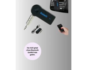 Resim Araç Içi Bluetooth Aux Müzik ve Telefon Görüşmesi Adaptörü Nemere 