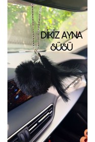 Resim Oasis Life Dikiz Ayna Süsü Disko Top Taşlı Ve Siyah Ponpon Özel Seri 