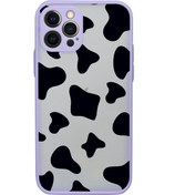 Resim mooodcase Iphone 12 Pro Uyumlu Kamera Lens Korumalı Inek Desenli Lüx Telefon Kılıfı 