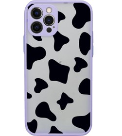 Resim mooodcase Iphone 12 Pro Uyumlu Kamera Lens Korumalı Inek Desenli Lüx Telefon Kılıfı 