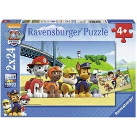 Resim Ravensburger 2x24 Parça Puzzle Paw Patrol 090648 