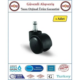 Resim Gross AVM Ofis Koltuk Mobilya Tekerleği - Dönerli Pimli Tekerlek - 1 Adet 