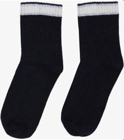 Resim Breeze Kız Çocuk Soket Çorap Çizgili 1-14 Yaş, Lacivert-lacivert Lacivert 