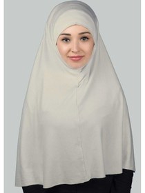 Resim Altobeh Hazır Türban Peçeli Pratik Eşarp Tesettür Nikaplı Hijab - Namaz Örtüsü Sufle 3xl - Koyu Krem Koyu Krem 