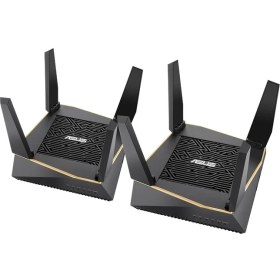Resim ASUS RT-AX92U-2 6100mbps AX6100 TRI Band EV Ofis Tipi Gaming Router 2-li paket 