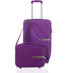 Resim Mçs Polipropilen 2li Valiz Seti Kabin & Makyaj V374 S21yy1000134-set 00014 Mor 