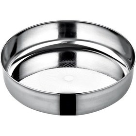 Resim Paslanmaz Çelik Desenli Derin Tepsi 29cm Gümüş 