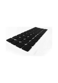 Resim Furndiy Kendinden Yapışkanlı Kare Keçe 20 Mm X 20 Mm Siyah 40 Parça Siyah 