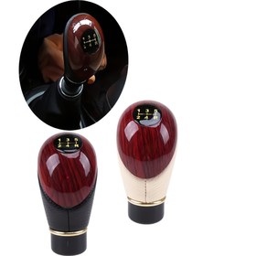 Resim 5 Hızlı Ahşap Şanzıman Kolu PU Deri Kaplama ile - Ergonomik Manuel Şanzıman Kolu Arabalar ve Kamyonlar için, Siyah Beyaz Ekran ile, Dayanıklı Plastik Malzeme, Otomotiv İç Aksesuarı, Kamyon Şanzıman Kolu | Şık Ahşap Görünüm | Dokulu Tutuş 