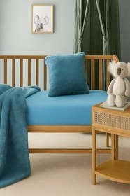 Resim 5 Adet 50 x 90 + 10 cm Anne Yanı Lastikli Penye Kumaş Bebek Çarşafı 