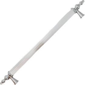 Resim Lideraks Zirve Çubuk Krom 96 mm Alüminyum Kulp ( 5 Adet) 