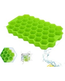 Resim 37 Bölmeli Silikon Petek Buz Kalıbı Buzluk 