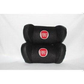 Resim Fiat Siyah Oto İkili Boyun Yastığı 