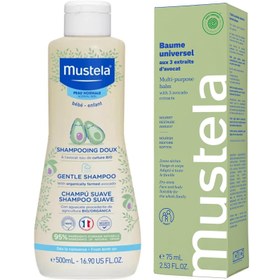 Resim Mustela Gentle Shampoo Papatya Özlü Bebek Şampuanı 500 ml + 3 Etkili Avokado Balsam 75 ml 