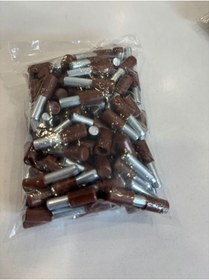 Resim BAŞKAN YAPI HIRDAVAT Plastik Başlı Metal Raf Pimi KAHVERENGİ 100 Adet - Raf Pimleri 