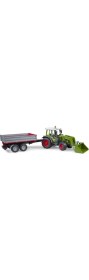 Resim Bruder Fendt Vario 211 Kepçeli Traktör ve Römork Oyuncak Araba 55x13x16 cm ABS Malzeme 